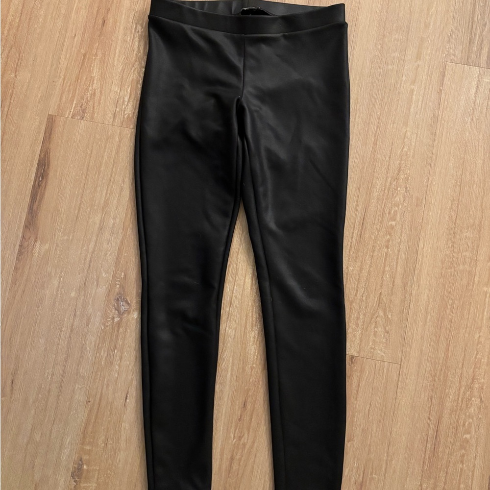 Black Faux Leather Leggings